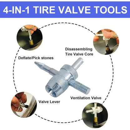 🚗 Quick Change Car Tire Valve Tool Kit