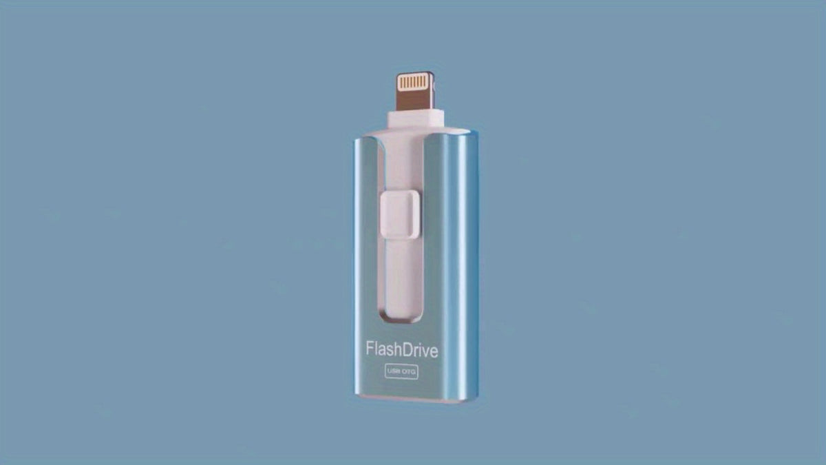 High-Speed 4In1 USB Flash Drive for Iphone And More - One-Click Backup Secure Photo Stick with Password Security
