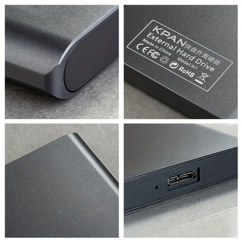 KPAN 1TB\u002F500GB External Hard Drive, USB 3.0 Portable External Mechanical Hard Drive, 2.5-inch, Suitable for Laptops, PS4, PCs, Macs, and TVs. Large Capacity Storage for Photos, Videos, and Files. Metal Casing.