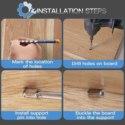 Metal Screw-In Shelf Pegs