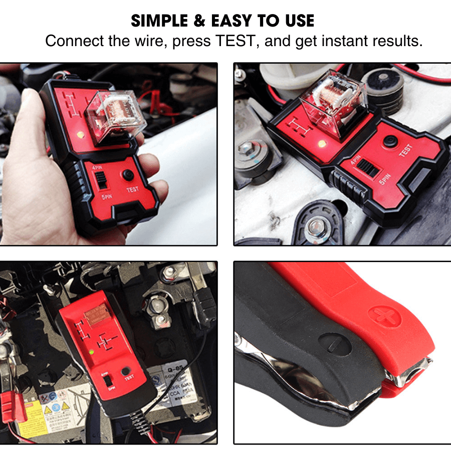 Car Relay Tester 12V – Universal Automotive Relay & Voltage Checker with LED Indicator