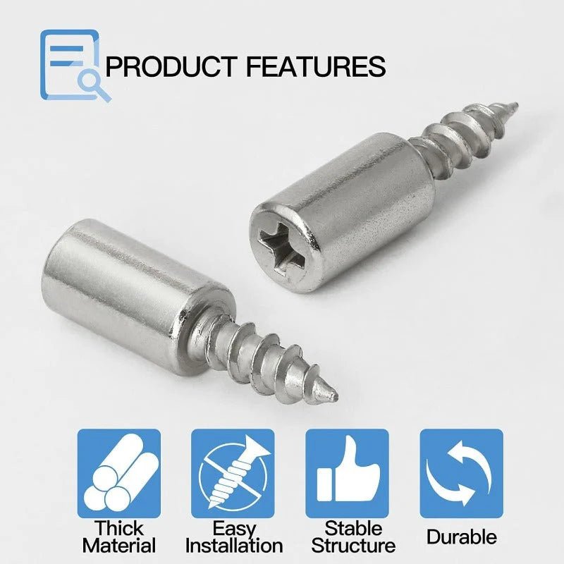 Metal Screw-In Shelf Pegs