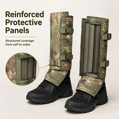🐍🛡 Reinforced Lower Leg Protection Gaiters – 1000D Outdoor Leg Guards for Hiking & Hunting ⛰️