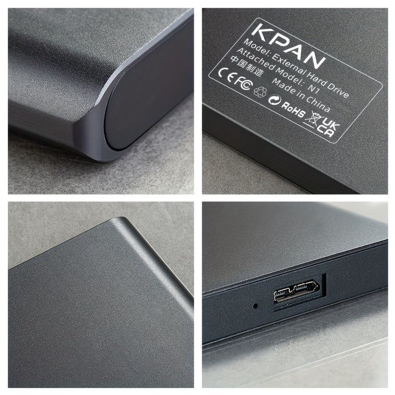 KPAN Portable Hard Drive 500GB\u002F320GB\u002F1TB | USB3.0, Metal Shell, Compatible with PS4, PC, Mac, TV, Laptops, and Smartphones for Storage Expansion