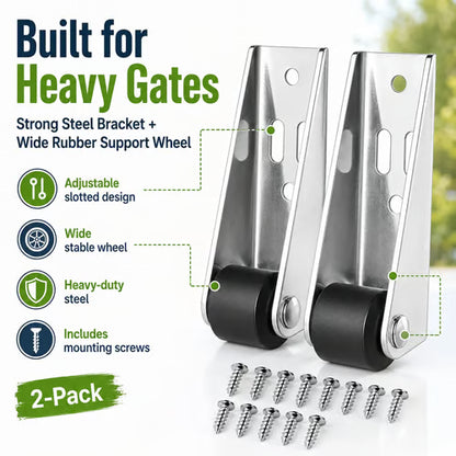 Heavy-Duty Universal Gate Support Wheel