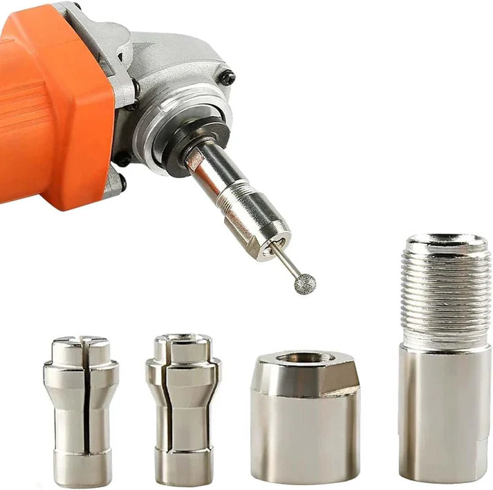 ⚙️Angle Grinder Conversion Kit 🔧 3mm/6mm Dual Collet – Universal Straight Grinder Adapter for Carving & Polishing