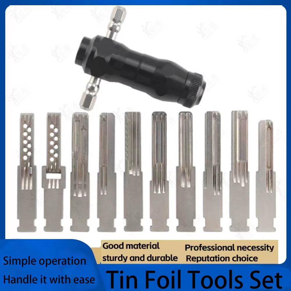 🔐For Extreme storm-tin foil tools set of ten locksmith tools