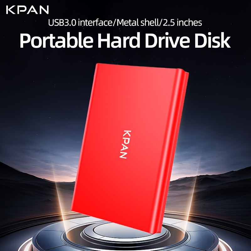 KPAN 1TB\u002F500GB External Hard Drive, USB 3.0 Portable External Mechanical Hard Drive, 2.5-inch, Suitable for Laptops, PS4, PCs, Macs, and TVs. Large Capacity Storage for Photos, Videos, and Files. Metal Casing.
