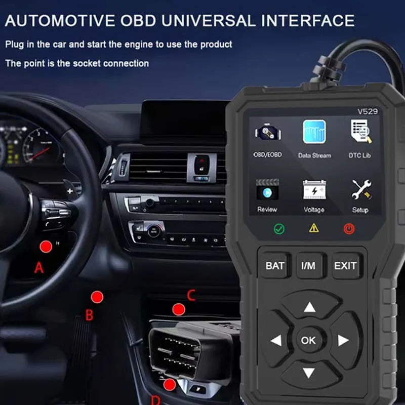 🔧✨Professional OBD2 diagnostic tool: accurate and fast analysis, compatible with most vehicles 🚗📱