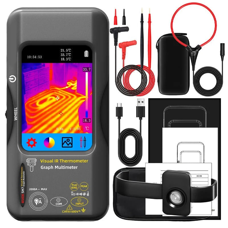 SH7 Thermal Imaging Multimeter + Macro Lens + Flexible Coil