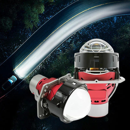 LED Dual-light Follower Lens Car Headlamps