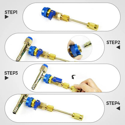 Professional AC Valve Core Remover & Installer Kit