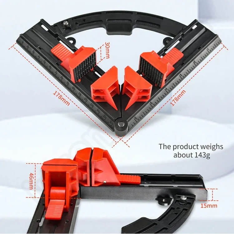 Multi-Angle Adjustable Corner Clamp for Woodworking