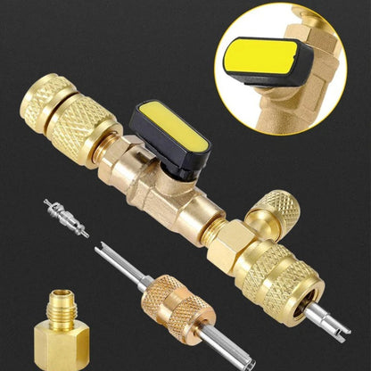 AC Valve Core Removal Tool with SAE 1/4 & 5/16 Port