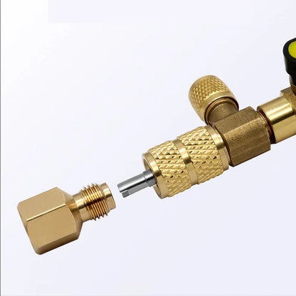 AC Valve Core Removal Tool with SAE 1/4 & 5/16 Port