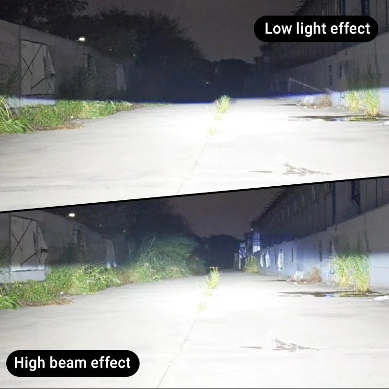 LED Dual-light Follower Lens Car Headlamps
