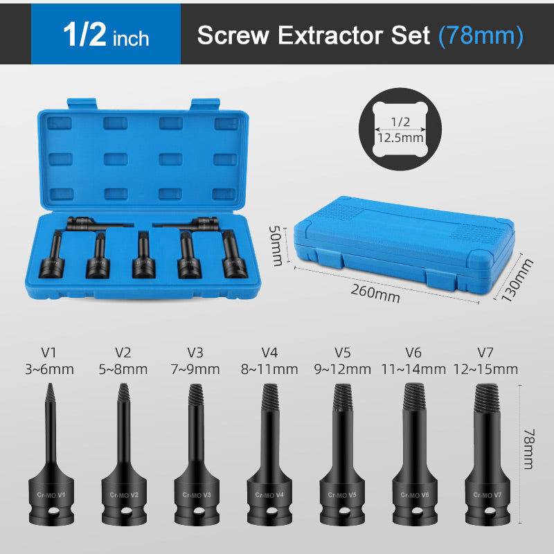 1/2 inch Screw Extractor Set