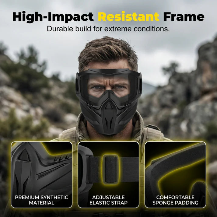 Detachable Full Face Goggle Mask