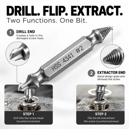 6-Piece Damaged Screw Extractor Set